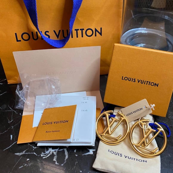COPY - Brand New Authentic Louis Vuitton Hoop Earrings - Picture 2 of 5